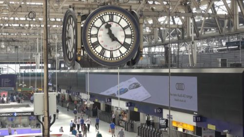 Clock Waterloo Station London England